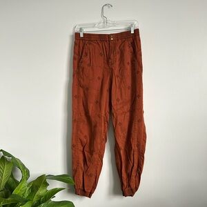 Orange Anthropologie Joggers